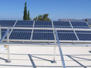 Photovoltaic solar panel system at Chania