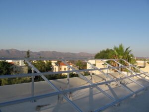 Photovoltaic solar panel system at Chania