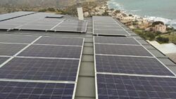 Photovoltaic net metering solar zinc roof of 20,0 kWatts at Heraklion